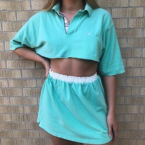 Burberry two piece polo set